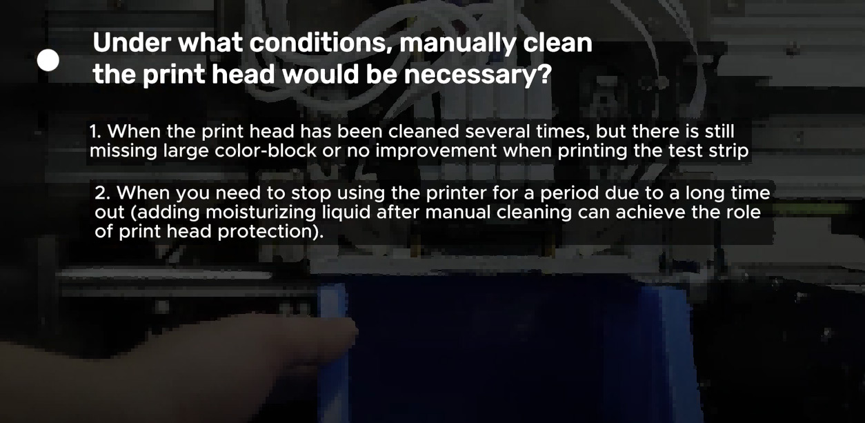 Как очистить печатающую головку вручную